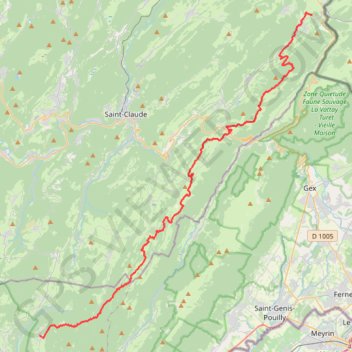 Trace GPS La Grenotte Giron, itinéraire, parcours