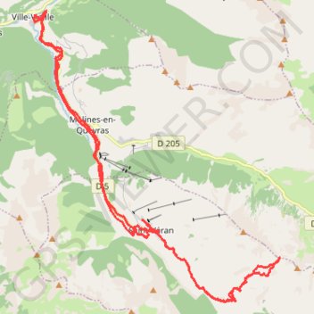 Trace GPS Au dessus de Saint Véran Col de Longet, itinéraire, parcours