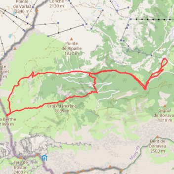 Trace GPS La Berte / Berthe, itinéraire, parcours