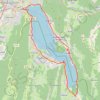 Trace GPS Cyclo - Tour du lac d'Annecy, itinéraire, parcours