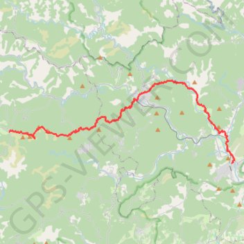 Trace GPS GR61 De Anduze au Col de l'Asclier (Gard-Cévennes), itinéraire, parcours