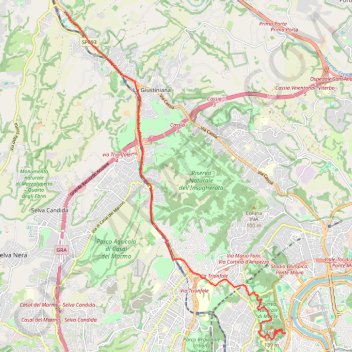 Trace GPS De La Storta à la Basilique Saint-Pierre, itinéraire, parcours