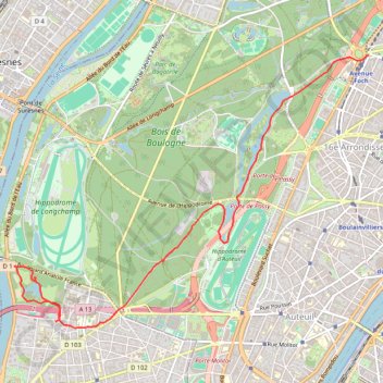Trace GPS Belmondo-dauphine, itinéraire, parcours