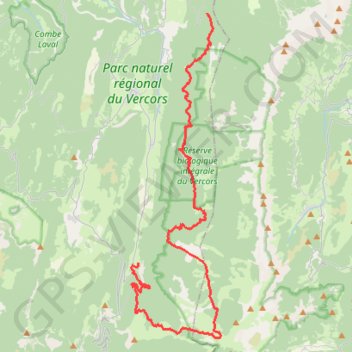 Trace GPS Tour du Vercors 2019 - Jour 4, itinéraire, parcours