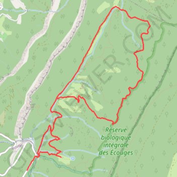 Trace GPS Versant Ouest du Banc de l'Ours - Pas du Cumacle, itinéraire, parcours