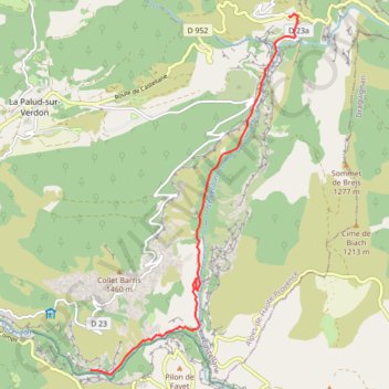 Trace GPS Rando-Verdon-Jour 3, itinéraire, parcours
