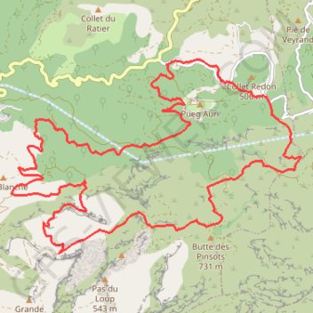 Trace GPS Vallon de l'Amandier - Allauch, itinéraire, parcours