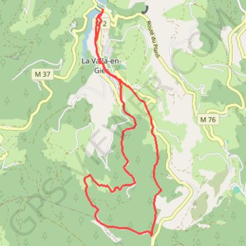 Trace GPS La Rive - Le Rot, itinéraire, parcours