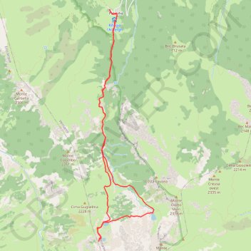 Trace GPS Palanfré - Lacs Frisson, itinéraire, parcours