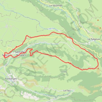 Trace GPS Pastourelle, itinéraire, parcours