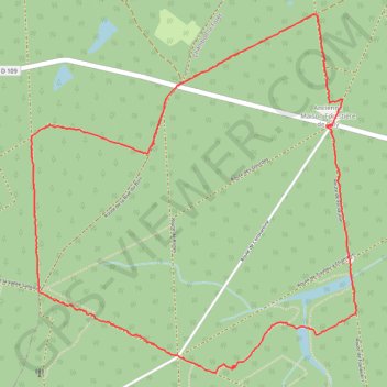 Trace GPS Étangs à Madame et Étang à Monsieur - Forêt d'Orléans, itinéraire, parcours
