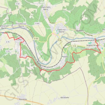 Trace GPS Rando de Nantueil-Saâcy à Nogent-l'Artaud, itinéraire, parcours