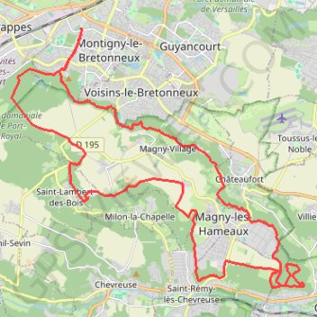 Trace GPS Bois Aigremont - Gif, itinéraire, parcours