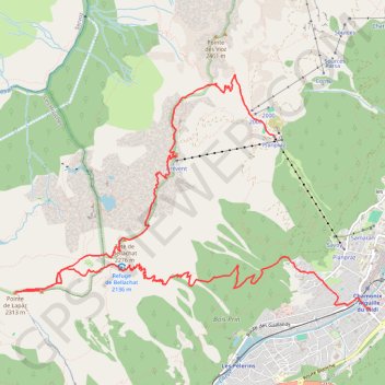 Trace GPS De Planpraz à Chamonix par le Brévent, itinéraire, parcours