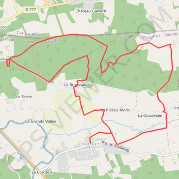 Trace GPS Circuit du Dolmen - Cournon, itinéraire, parcours