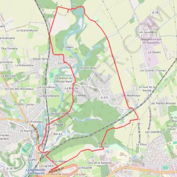 Trace GPS Le Dolmen de Mettray - Buisson Boué, itinéraire, parcours