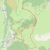Trace GPS Raquettes Pène de Béon, itinéraire, parcours
