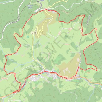 Trace GPS Les Bagenelles - Le Bonhomme, itinéraire, parcours