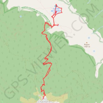 Trace GPS Chatillon Glandasse, itinéraire, parcours