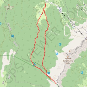 Trace GPS Corrençon en Vercors. Le Pas d'Ernadant, itinéraire, parcours