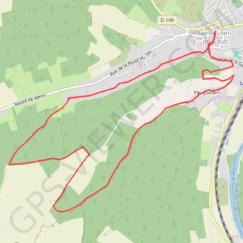Trace GPS La vallée du Dérube, itinéraire, parcours