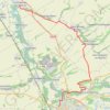 Trace GPS Chemin de Compostelle, Voie de Vézelay GR654 De La Chaussée-sur-Marne à Vitry-le-François, itinéraire, parcours