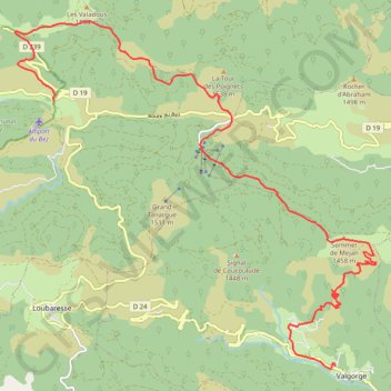 Trace GPS Le Bez - Le Villard, itinéraire, parcours