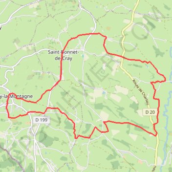 Trace GPS Brionnais - Fleury-la-Montagne, itinéraire, parcours