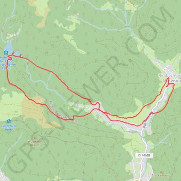 Trace GPS Rimbach-prés-Masevaux, itinéraire, parcours