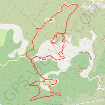 Trace GPS Rando Pichauris (tracé nord), itinéraire, parcours