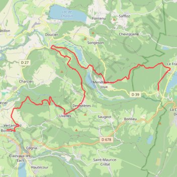 Trace GPS Boissia - Le Frasnois, itinéraire, parcours