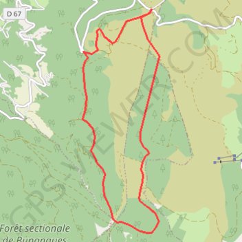 Trace GPS Forêt des Allebasses, itinéraire, parcours