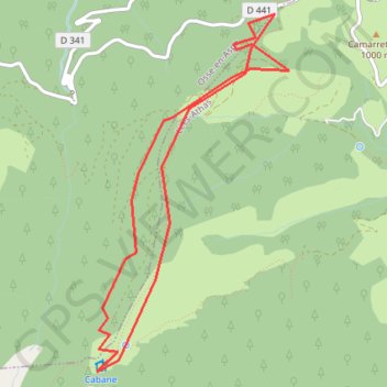 Trace GPS La cabane d'Icheus, itinéraire, parcours