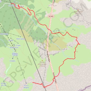 Trace GPS Grand Vallon, itinéraire, parcours