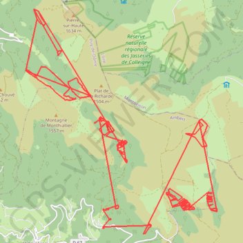 Trace GPS Conservatoire des espaces verts du puy de dôme, itinéraire, parcours