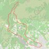 Trace GPS Bedoin - Le rocher du gros Pata, itinéraire, parcours