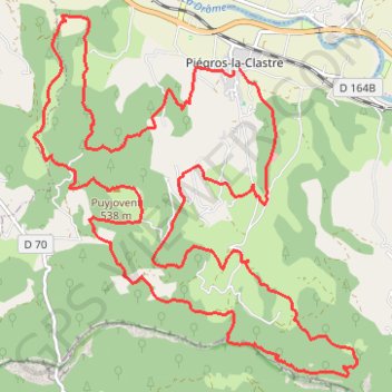 Trace GPS Trail des Balcons de la Drôme, itinéraire, parcours