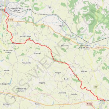 Trace GPS Randonnée "La Voie Romaine", itinéraire, parcours