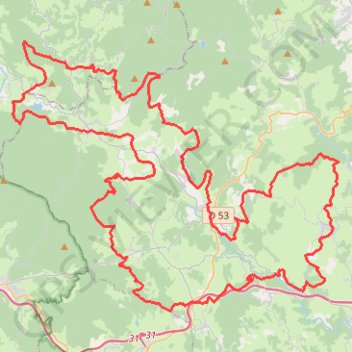 Trace GPS La Bois Noirs Oxygène - Saint-Just-en-Chevalet, itinéraire, parcours