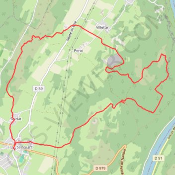 Trace GPS Autour de Hautecourt, itinéraire, parcours
