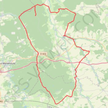 Trace GPS Forêt d'Argonne - Aubréville, itinéraire, parcours