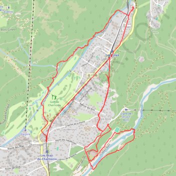 Trace GPS 2 randonnées près de Chamonix, itinéraire, parcours
