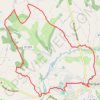 Trace GPS Monflanquin, la bastide vue du nord - Pays de la vallée du Lot, itinéraire, parcours