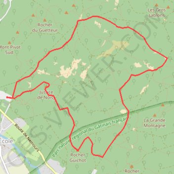 Trace GPS Autour des Trois Pignons, itinéraire, parcours