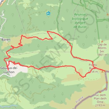 Trace GPS Pic de la Hage, itinéraire, parcours