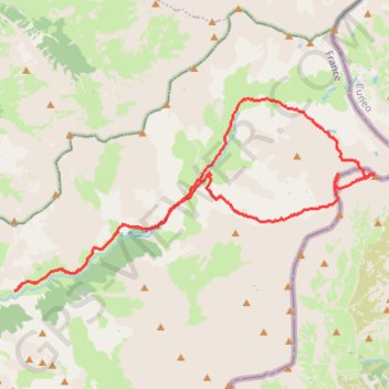 Trace GPS Bric de Rubren, itinéraire, parcours