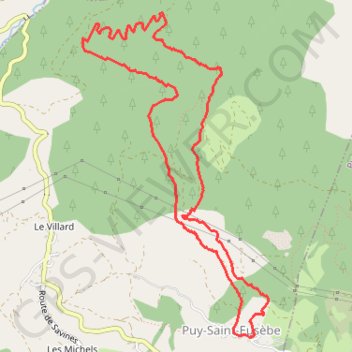 Trace GPS Rando Canal, itinéraire, parcours