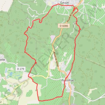 Trace GPS Le Serre du Cabrol - Pouzilhac, itinéraire, parcours