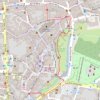 Trace GPS Balade en ville "les Fortifications", itinéraire, parcours