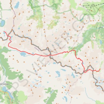 Trace GPS Arrémoulit-Oulette de Gaube, itinéraire, parcours